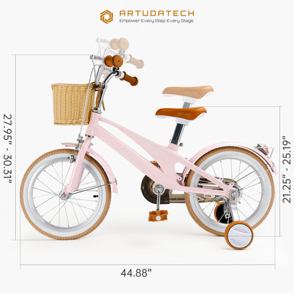 16 inches Kid's Bike Child Bicycle for Ages 7-9 Years Boys and Girls with Basket