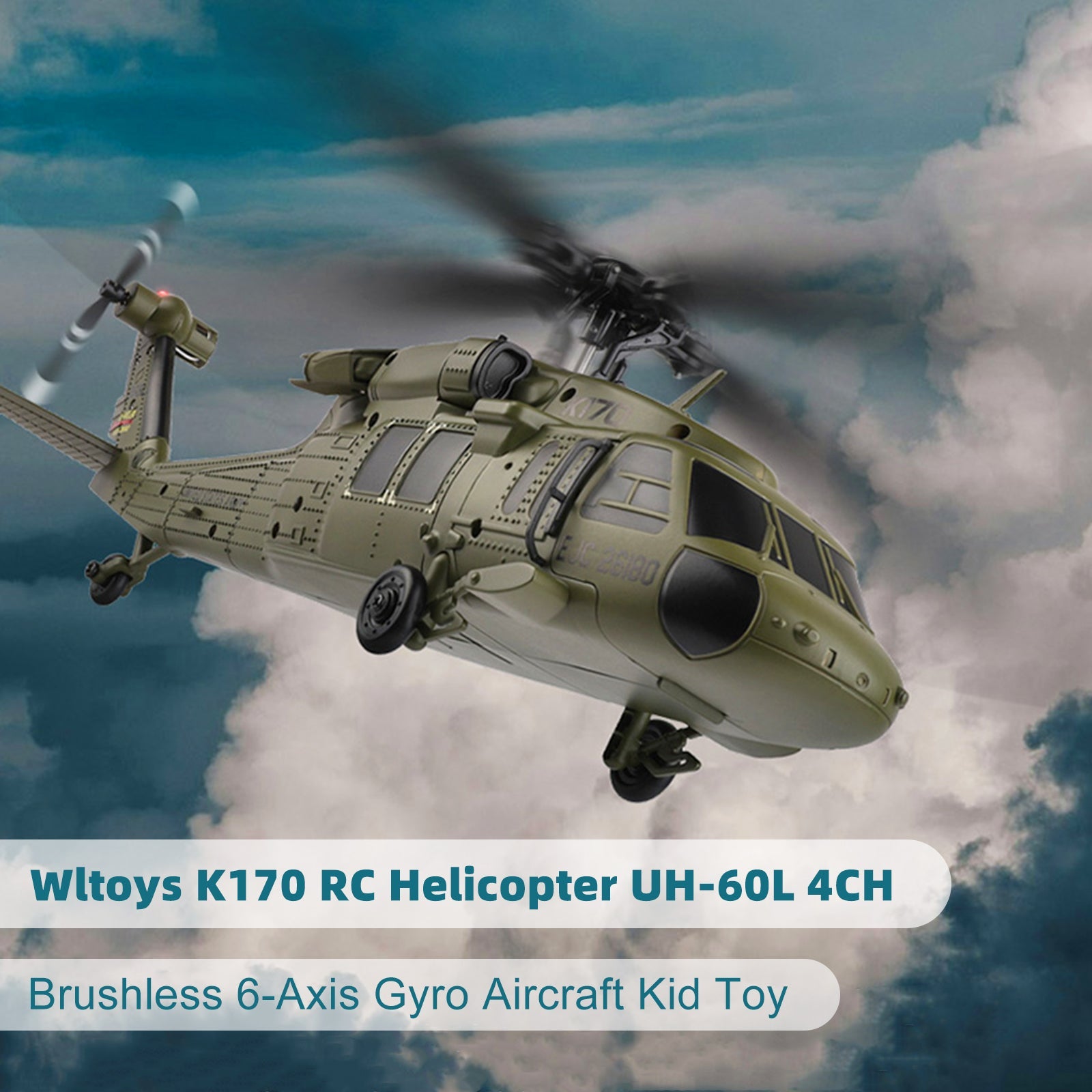 Wltoys K170 RC Helicopter â€?Signal Loss Protection + USB Charger