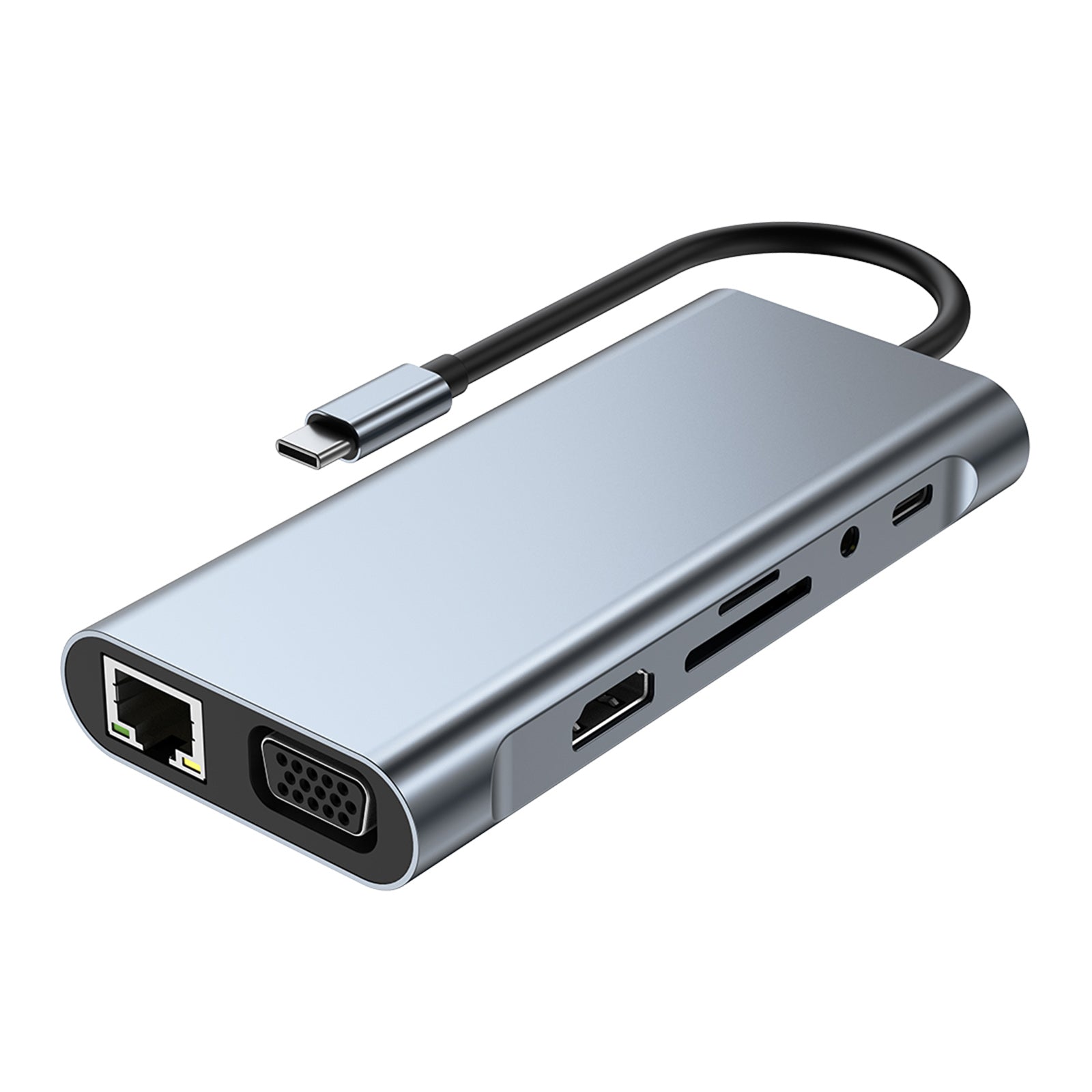 Type-c HUB For PC 11 In 1 Multi Splitter HD Output  Multifunctional USB 3.0 Dock
