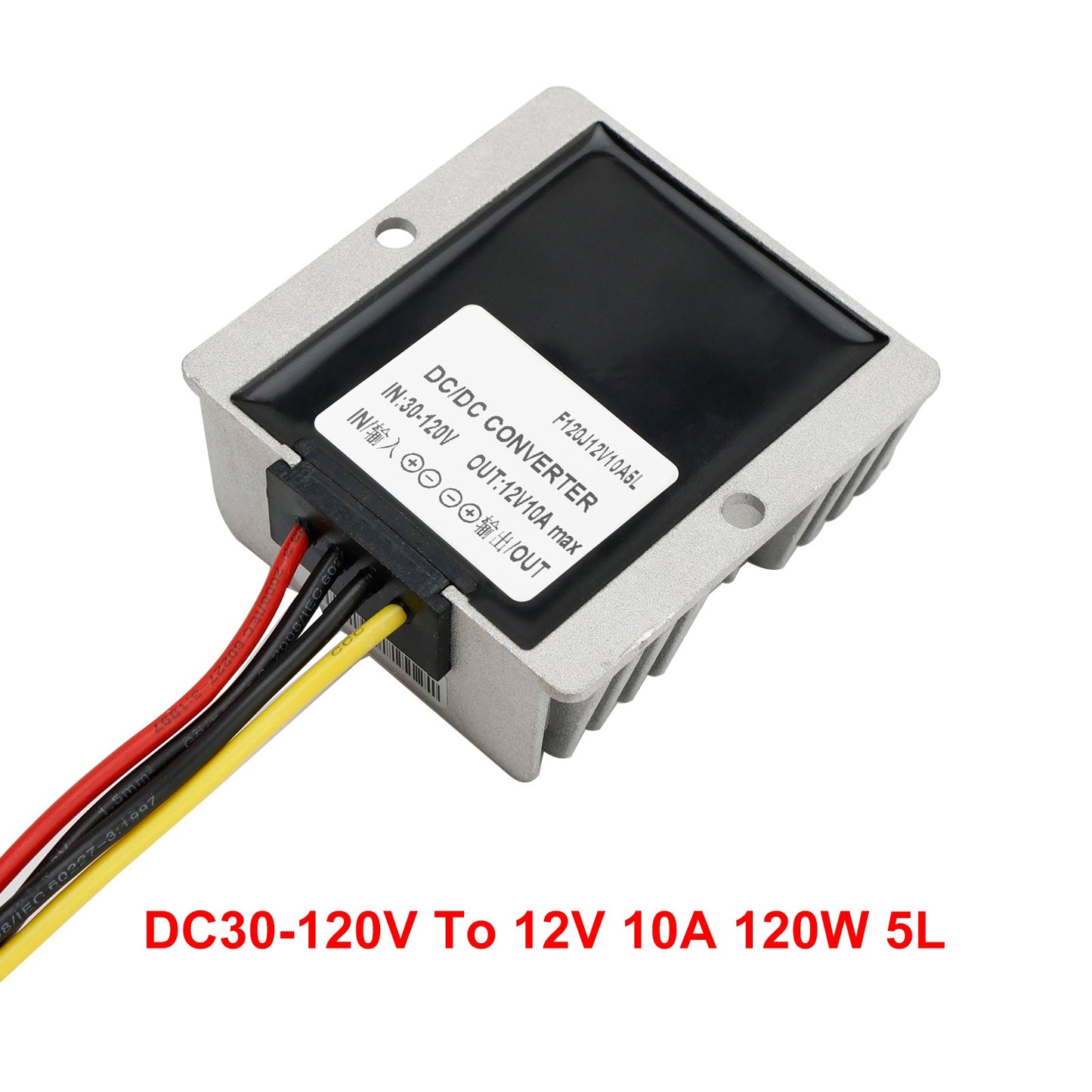 Waterproof DC 30-120V to 12V 10-20A Step-Down Power Supply Converter Regulator