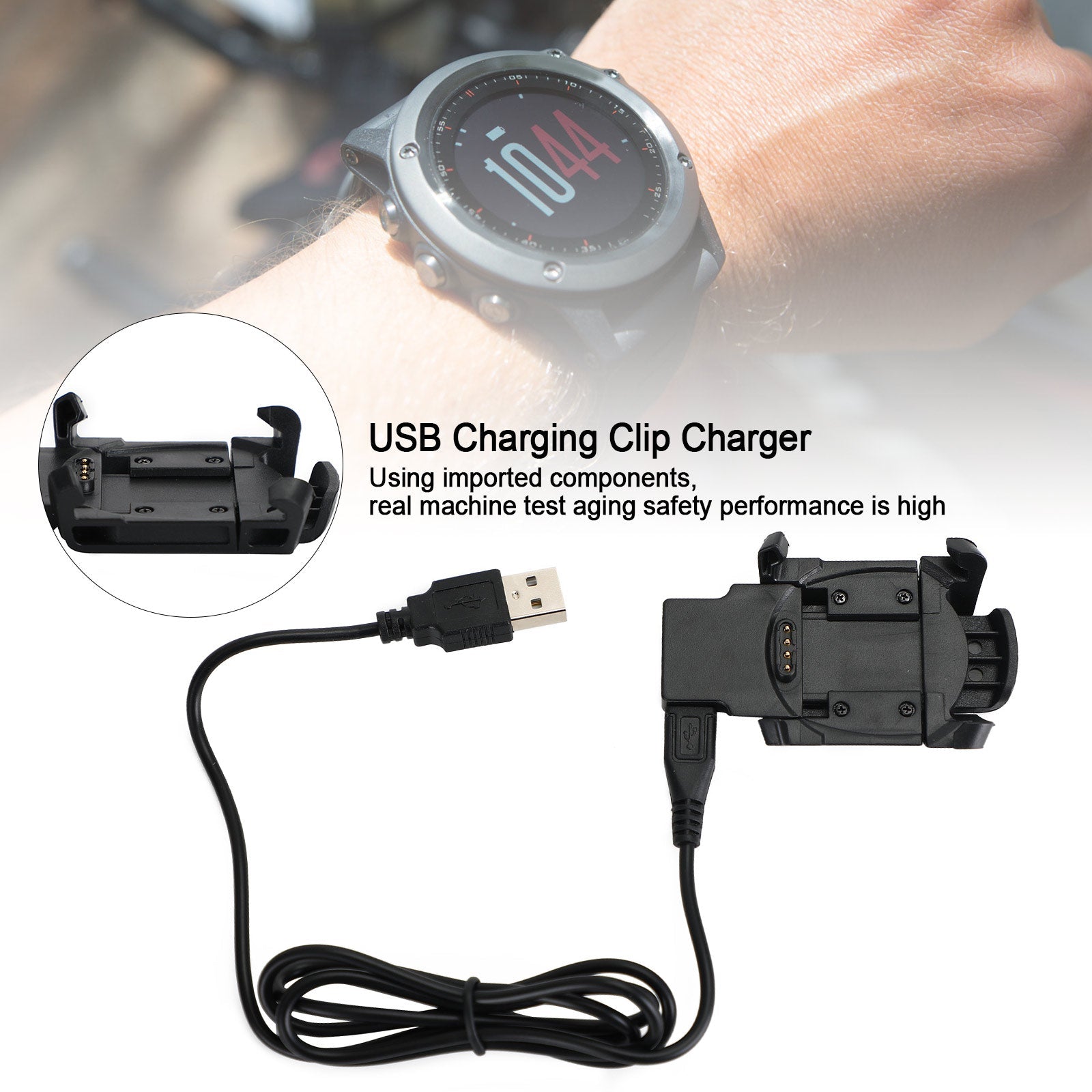 USB Data Charger Dock Cable For Fenix 3/Fenix 3 HR/Fenix 3 Sapphire GPS Watch