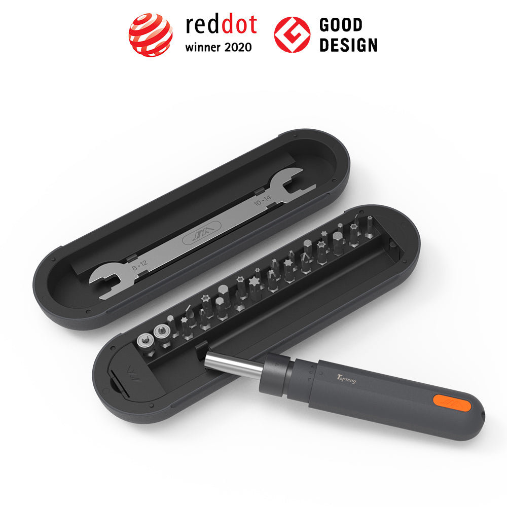 topteng Ratchet Screwdriver Set 50Nm Torque Ideal for Small Electronic Repairs