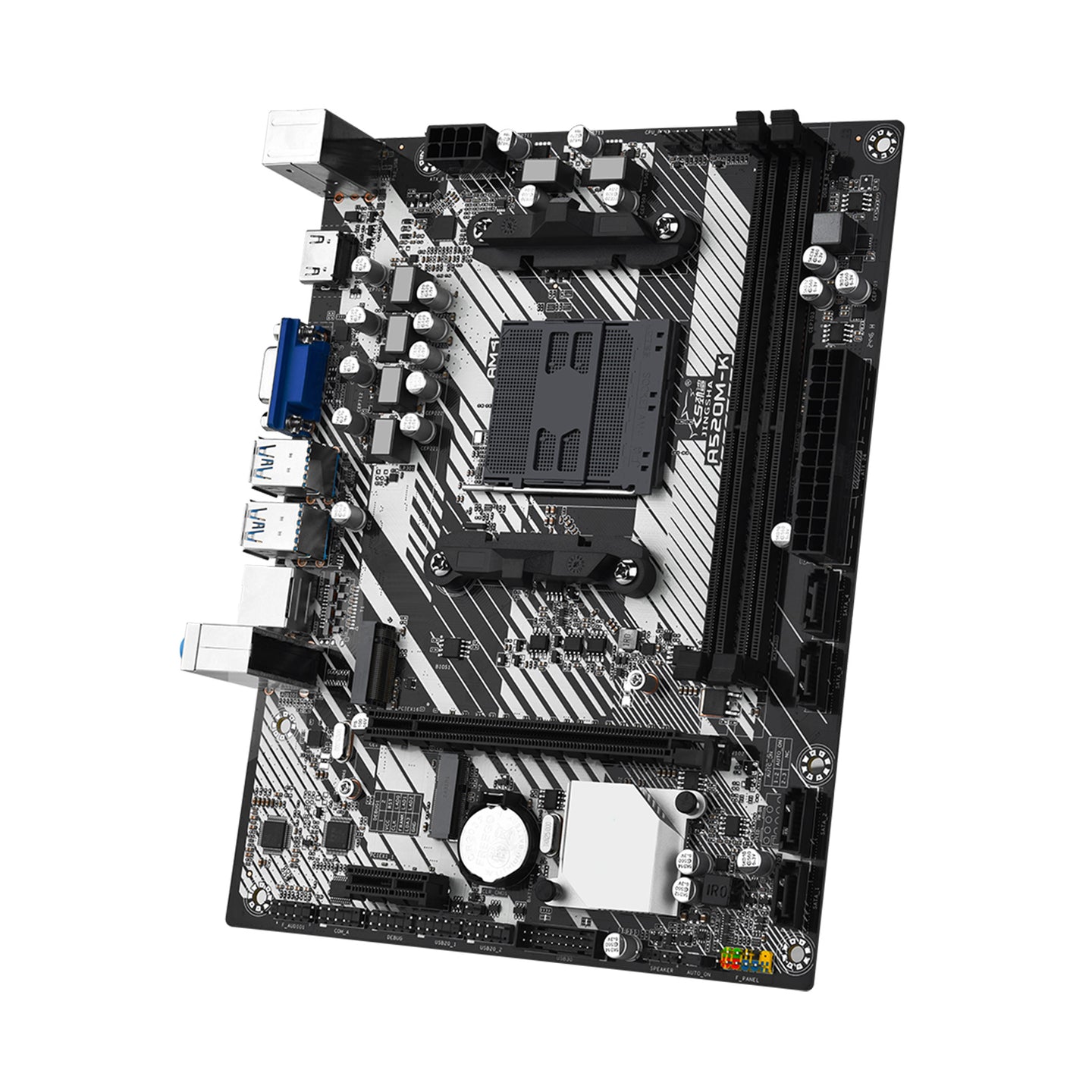 A520M-K Computer Motherboard Dual Protocol M.2 Hard Drive Support WIFI Bluetooth