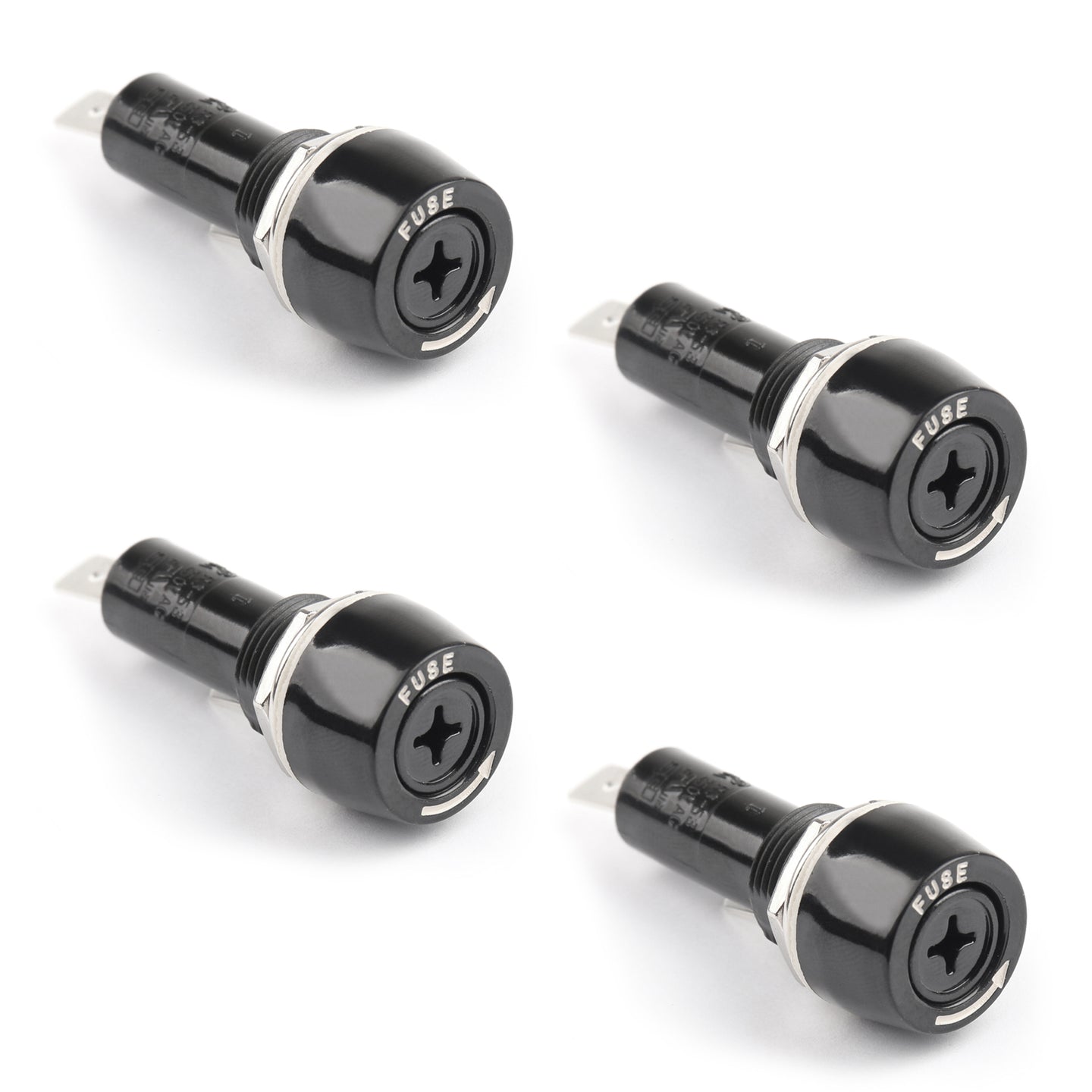 4PCS SCI R3-53AA Panel Mount Chassis Fuse Holder For 6x30mm Glass Fuses 15A 250V