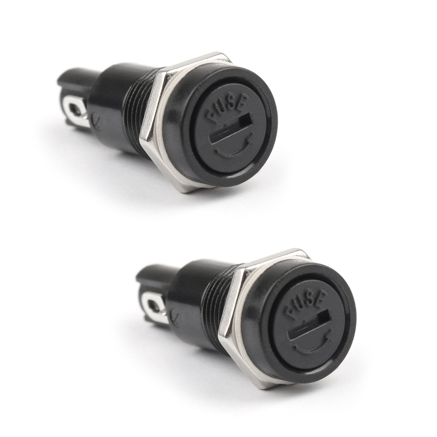 2PCS SCI R3-11 Panel Mount Chassis Fuse Holder For 5x20mm Glass Fuses 10A 250V