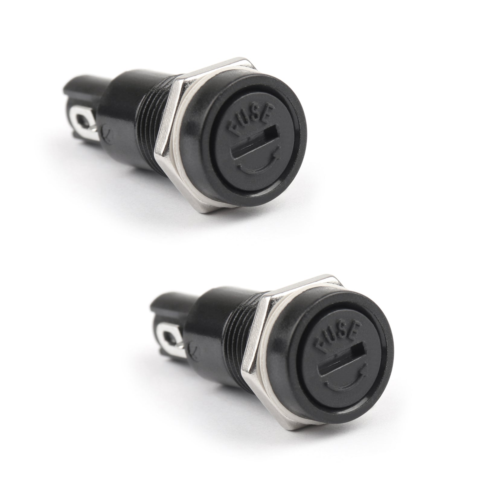 2PCS SCI R3-11 Panel Mount Chassis Fuse Holder For 5x20mm Glass Fuses 10A 250V