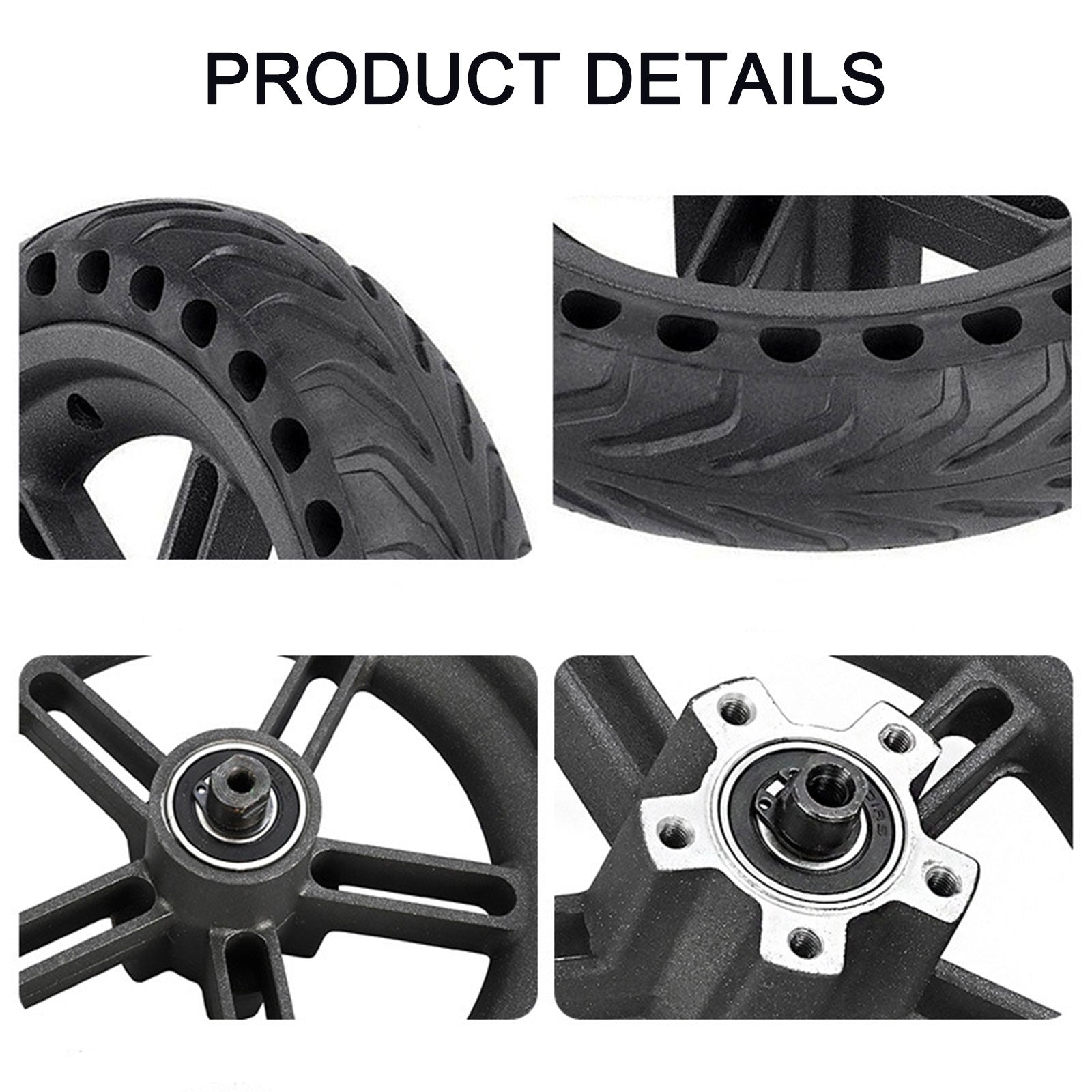 8.5 inch Honeycomb Runflat Rear Wheel+Hub+Disc Brake M365 PRO/PRO2 (Copy)