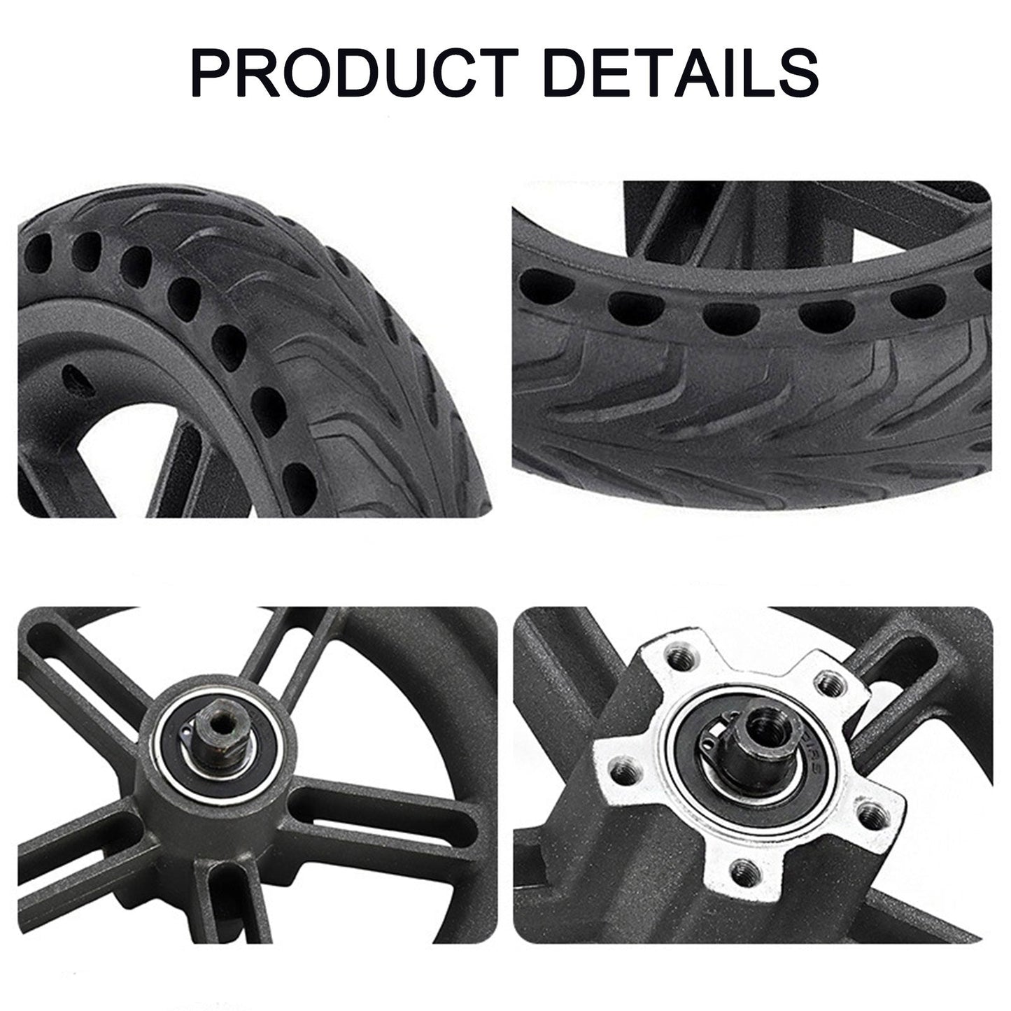 8.5 inch Honeycomb Runflat Rear Wheel+Hub+Disc Brake M365 PRO/PRO2