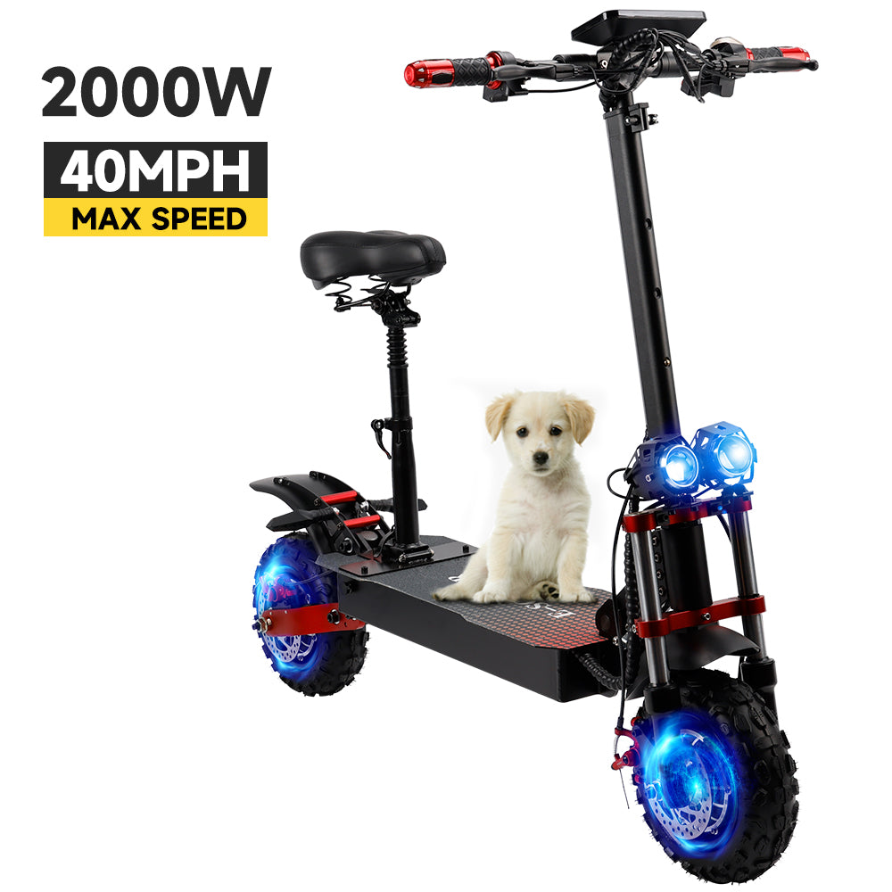 2000W 21ah off-road alloy electric scooter for adult With large display screen