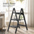 Compact Stepladder, 3 Tiers, Foldable, Aluminum, Wide, Lightweight