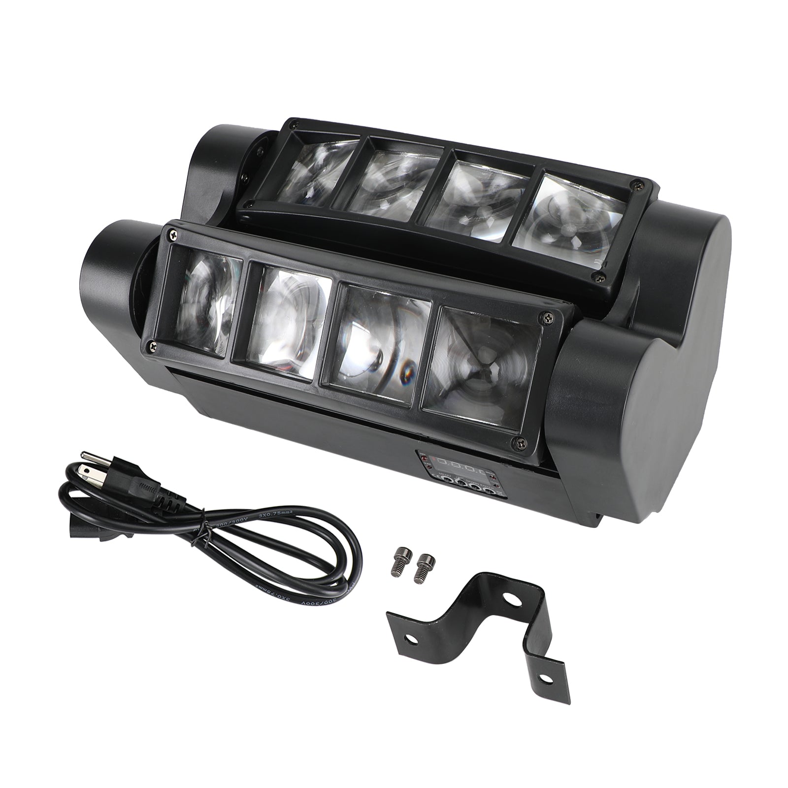 80W RGBW LED Spider Moving Head Stage Light – 8 LED, DMX for DJ, Disco, Party & Stage