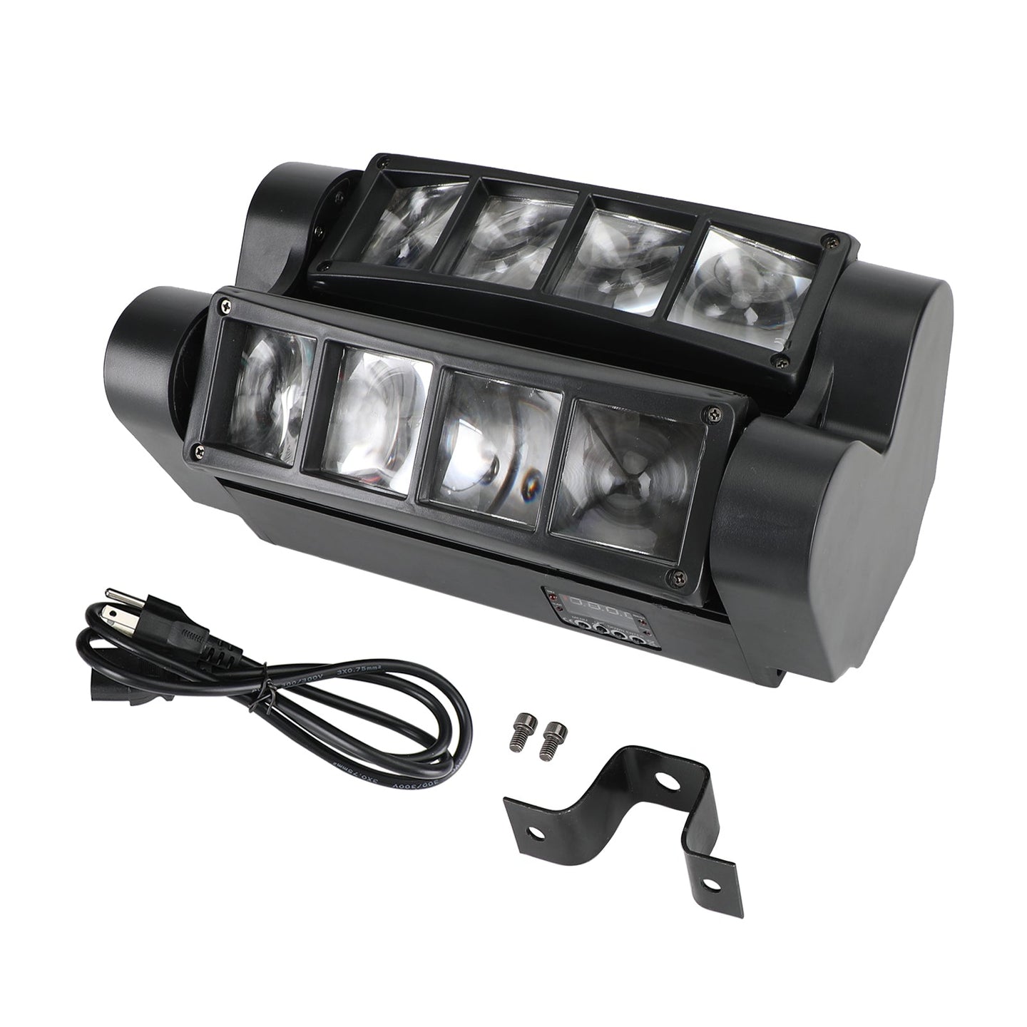 80W RGBW LED Spider Moving Head Stage Light – 8 LED, DMX for DJ, Disco, Party & Stage