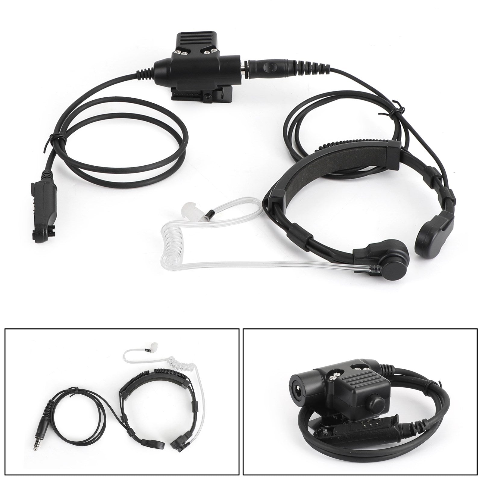 Throat Mic Microphone Headset Fit for BaoFeng BF-A58 BF9700 BF-S56 BF-UV9R