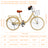 24 inch Women City Bicycle Beach Cruiser Bike with Basket & Rack Yellow