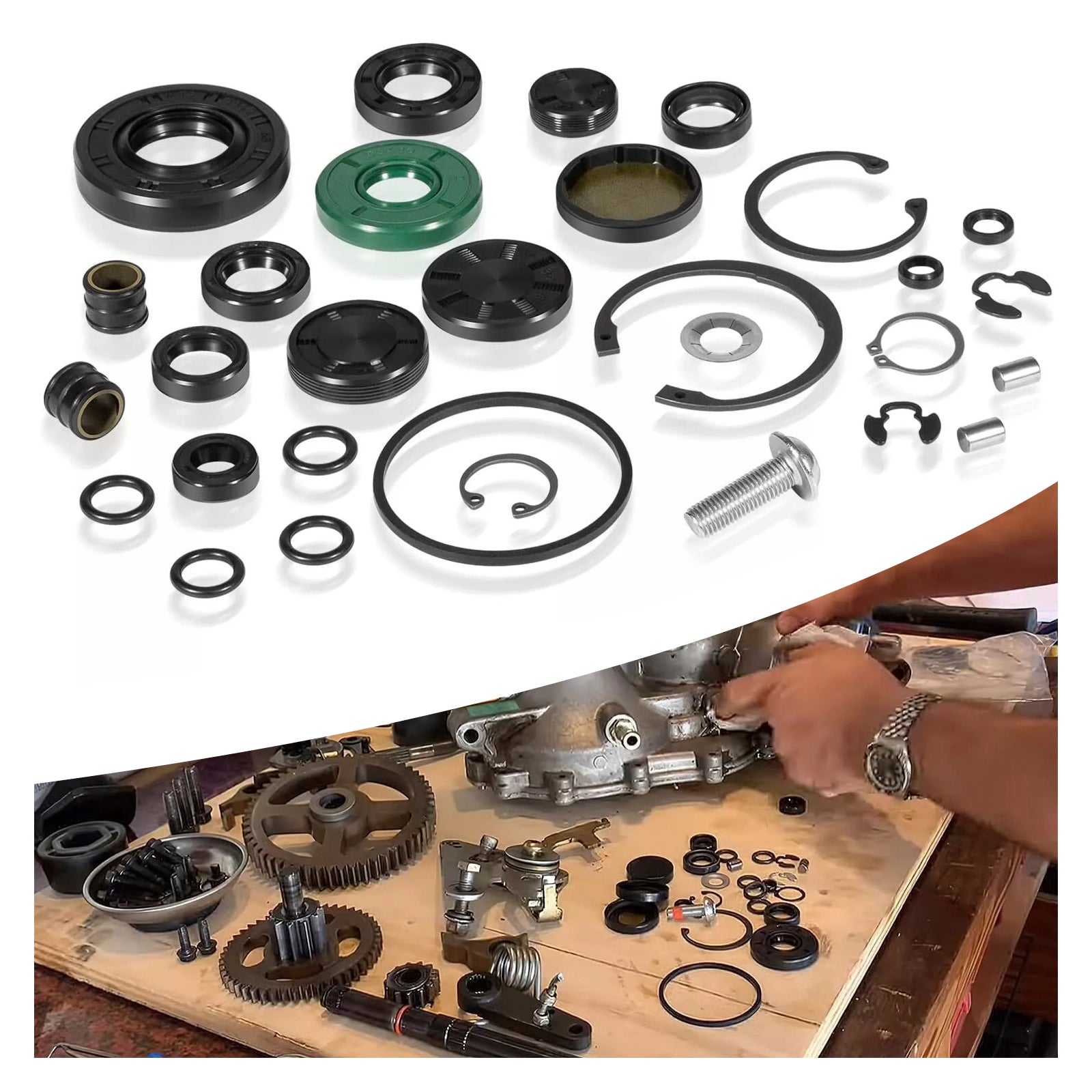 Hydro-Gear ZT-2800 to ZT-3400 Series Transaxle Rebuild Kit, Complete Service Kit, Replaces 72994