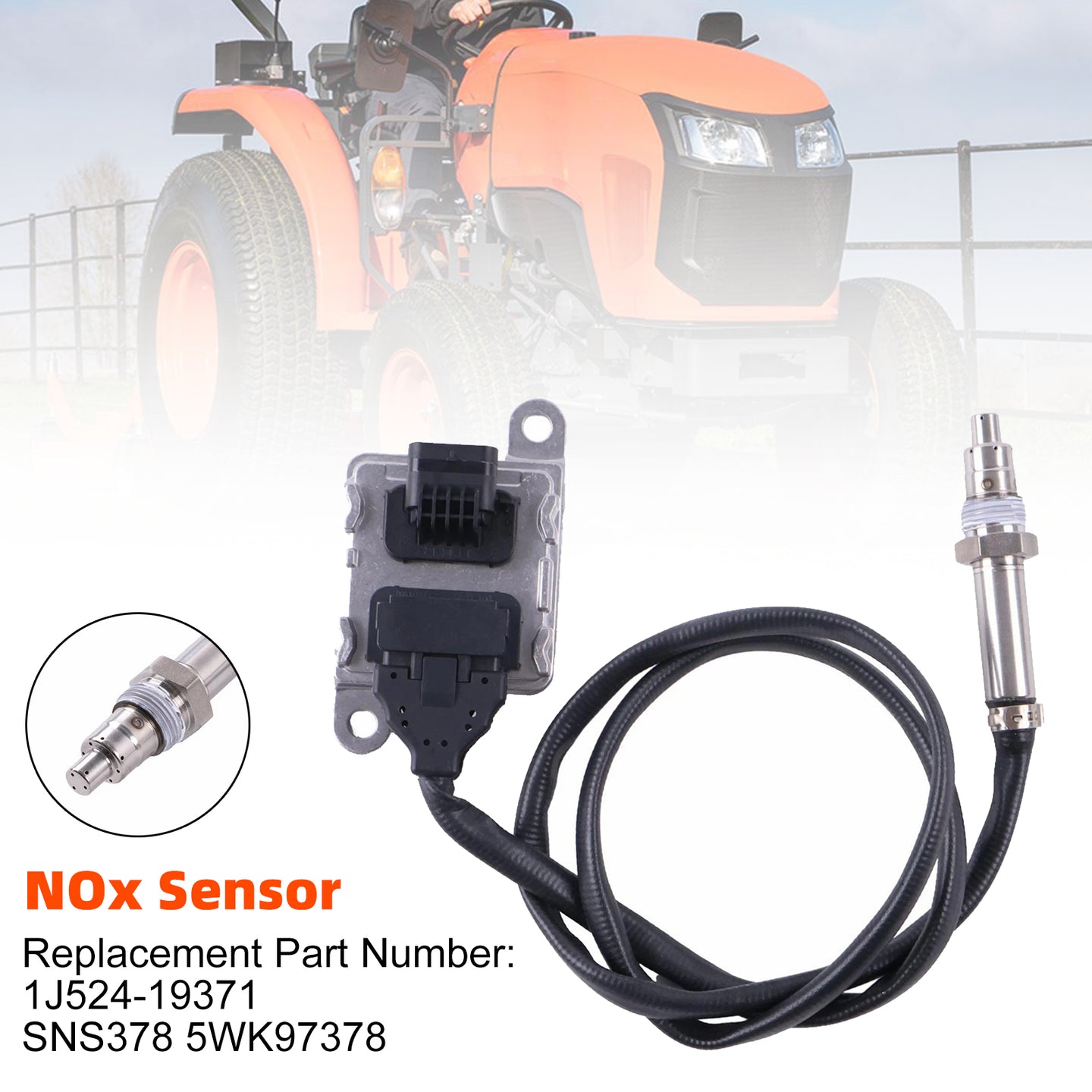 Nitrogen Oxide Sensor NOX Sensor 1J524-19371 SNS378 5WK97378 For Kubota Loaders