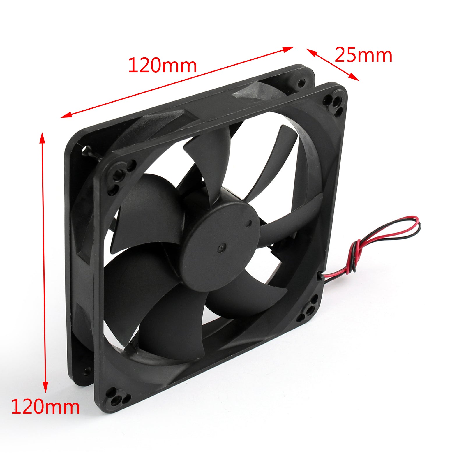 10PCS DC Brushless Cooling PC Computer Fan 12V 12025s 120x120x25mm 0.2A 2 Pin