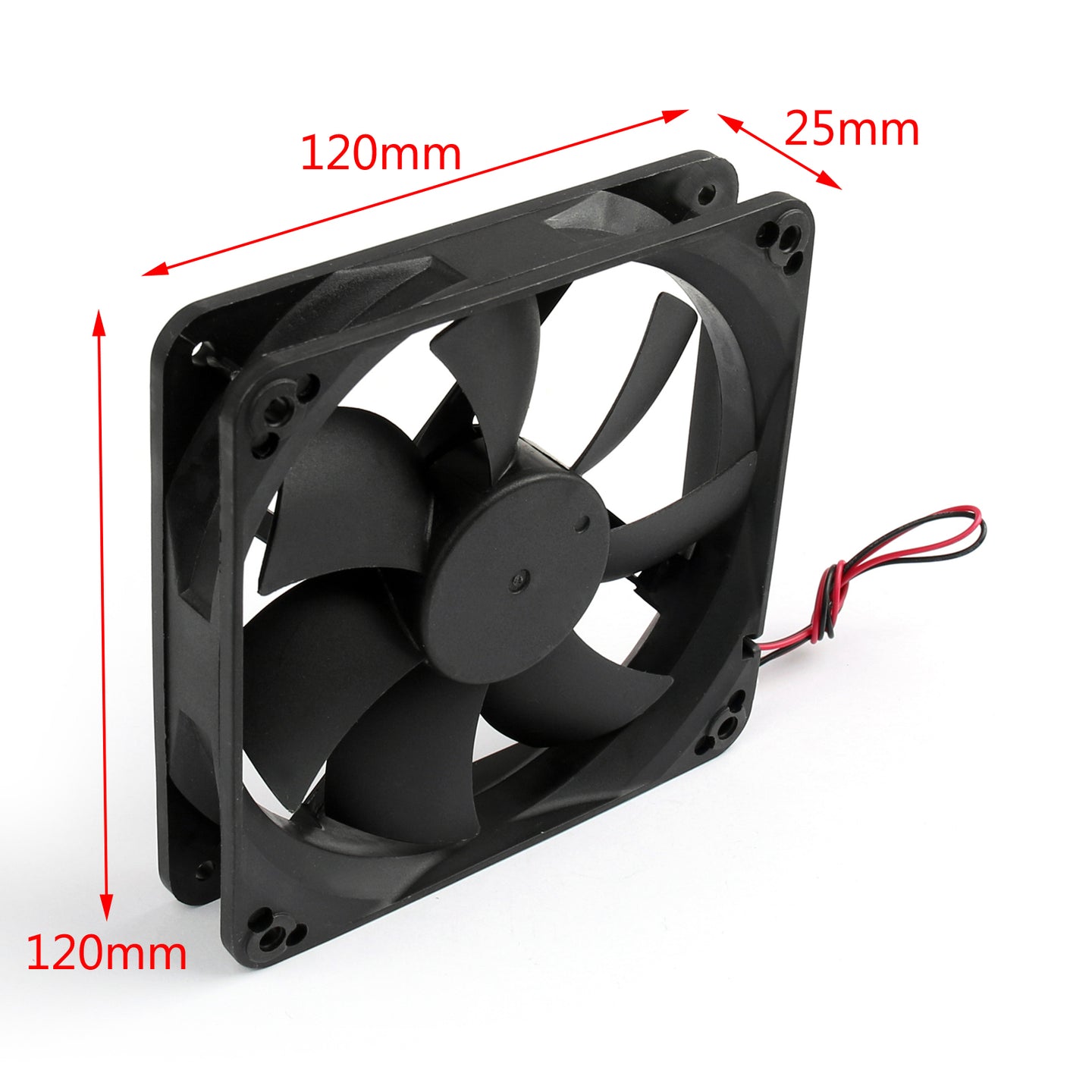 1Pcs DC Brushless Cooling PC Computer Fan 12V 12025s 120x120x25mm 0.2A 2 Pin