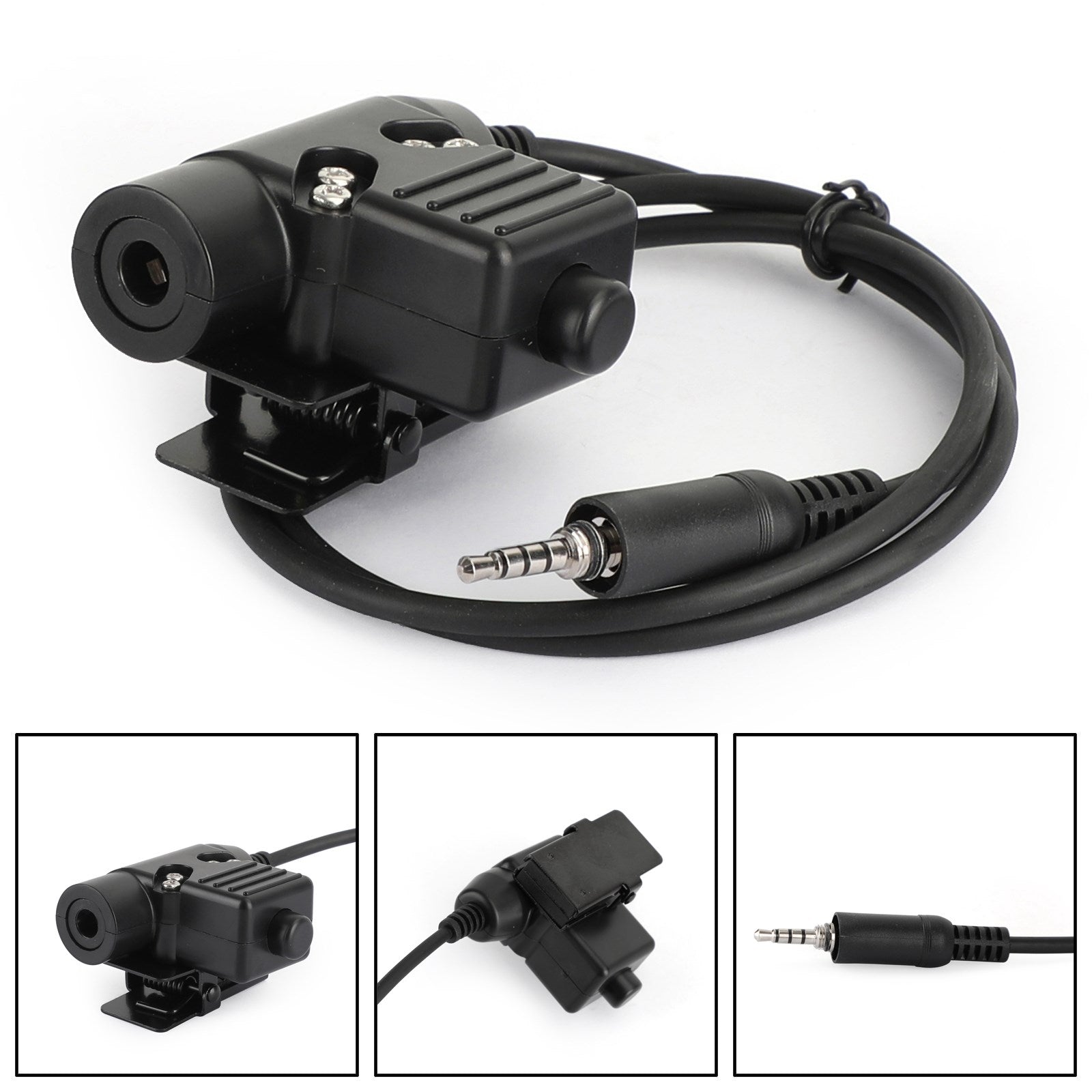 1x PTT Interphone Push-To-Talk for Yaesu VX-6R VX-7R VXA-300 FT-270 VX-700