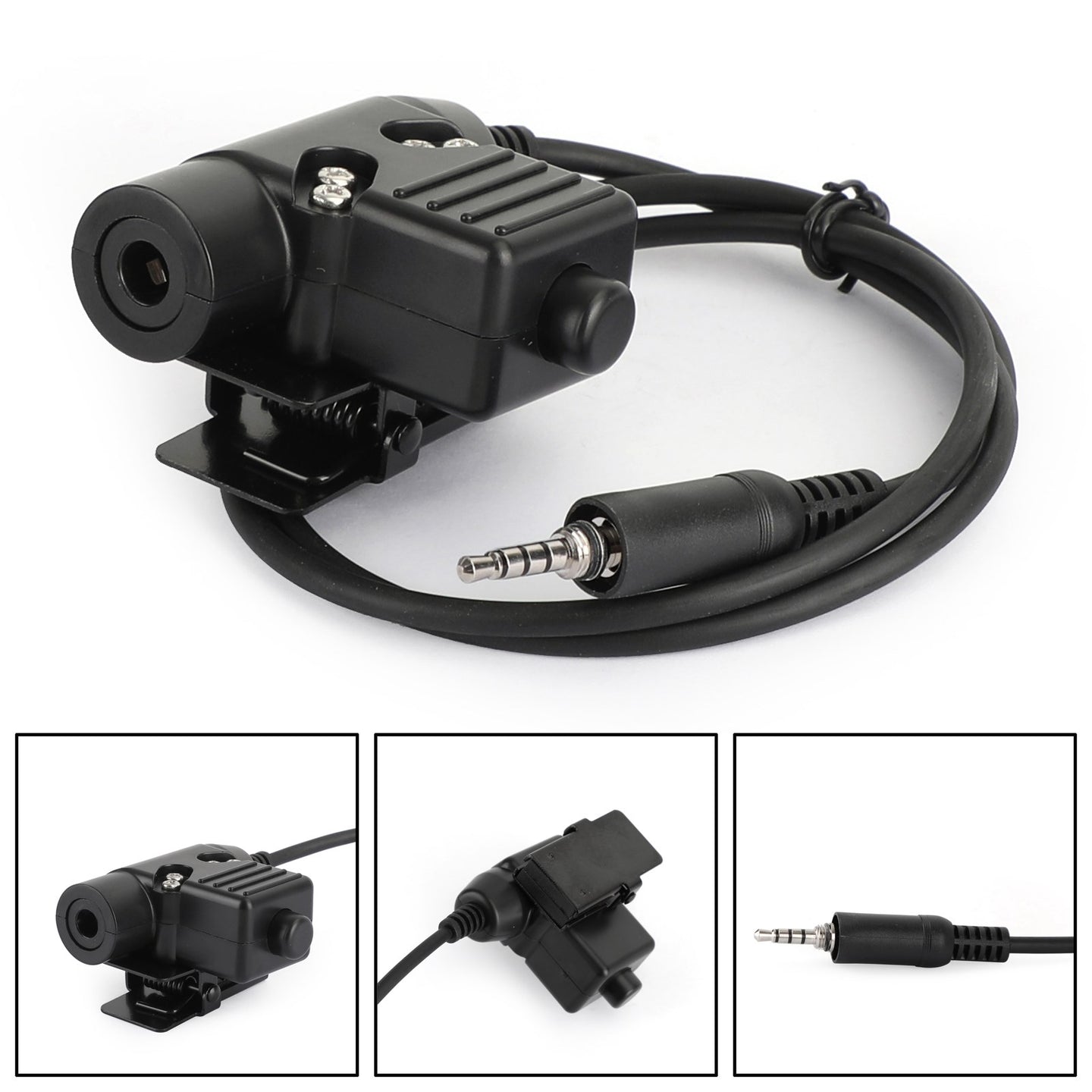 1x PTT Interphone Push-To-Talk for Yaesu VX-6R VX-7R VXA-300 FT-270 VX-700