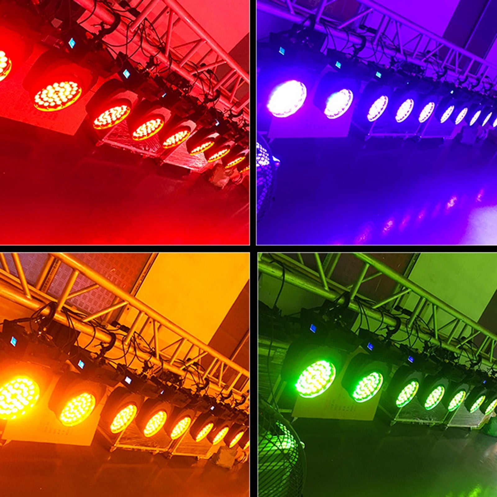 36x10W RGBW 4-in-1 LED Moving Head Wash Light with Zoom, DMX 15CH Control for Stage, DJ & Events