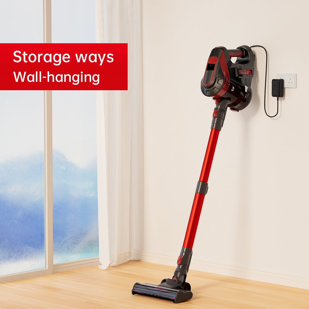 25Kpa Cordless Stick Vacuum Cleaner, 40-Min Runtime Lightweight Vac for Pet Hair, Hardwood Floors & Carpet