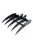 Mini Excavator Rake Attachment for 25mm Pins, 90mm Centers & 90mm Span, for Land Clearing & Root Removal