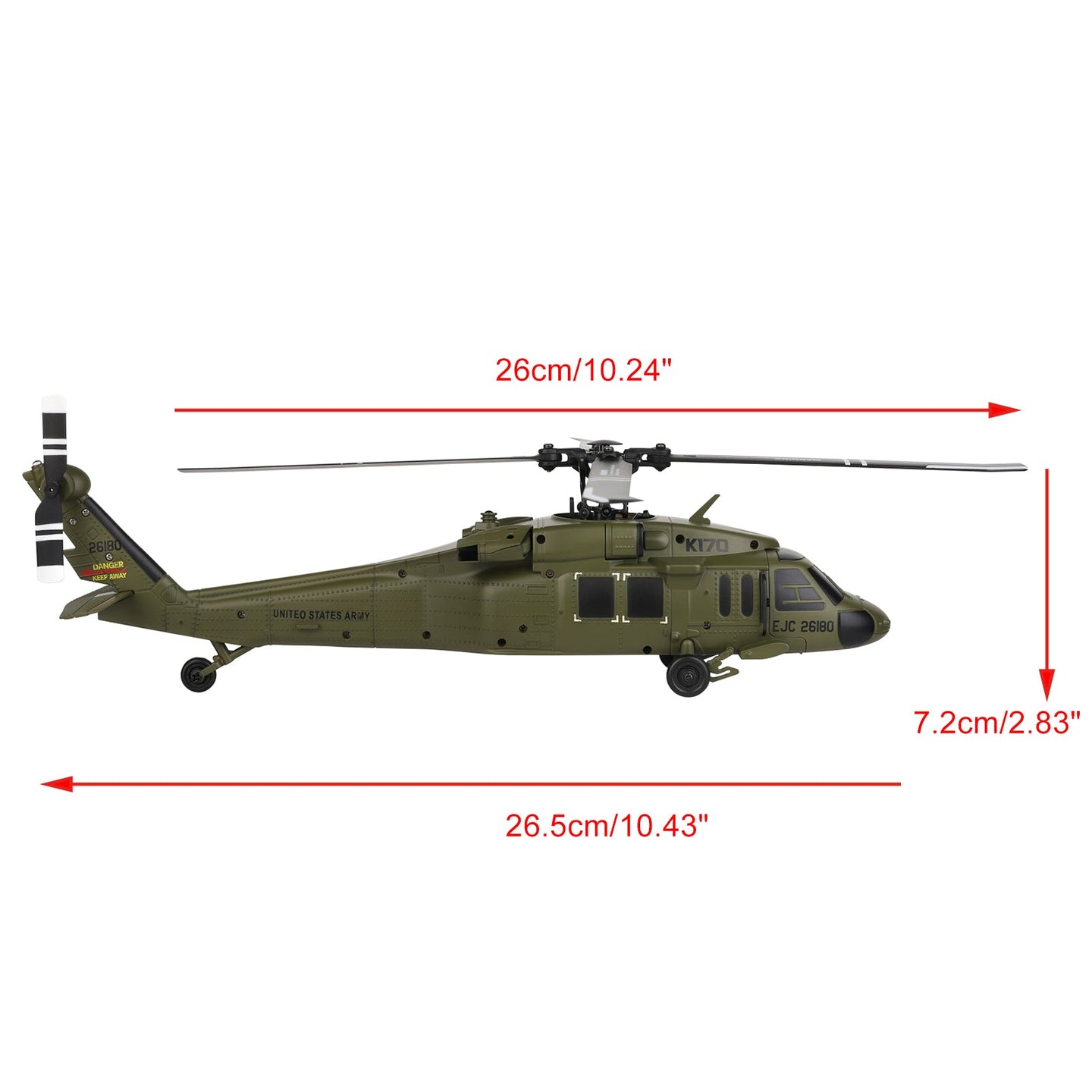 UH-60L RC Helicopter for Kids a?? 4CH Brushless with Auto Landing