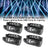 4Pcs 80W 8LED RGBW Spider Moving Head Stage Lighting Beam DMX Party DJ Lighting (Copy)