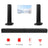 2-in-1 Detachable Bluetooth Soundbar, Splits into 2 Stereo Tower Speakers, 20W 4-Driver System for TV & PC