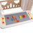 Kids Playhouse with Lights & Building Blocks, Foldable Plastic Outdoor Play Tent for Toddlers & Backyard Fun