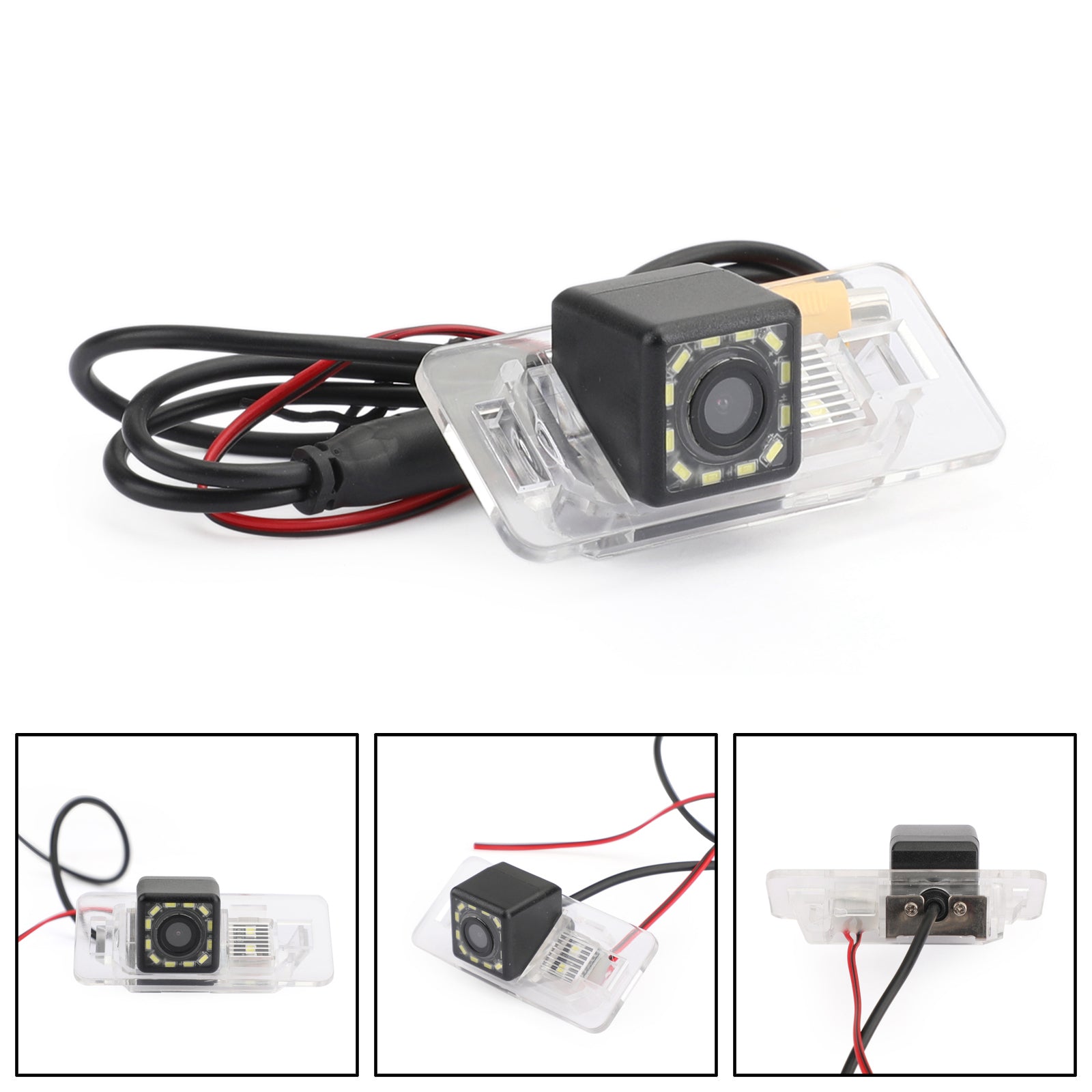 12 LED Car Reverse Backup Camera – Waterproof Night Vision Parking Assist Cam for BMW 3 Series, 5 Series, X5 (2008-2012)