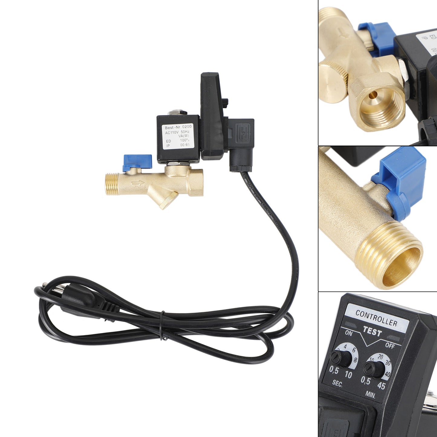 AC110V 1/2 Automatic Electronic Timed Air Compressor Auto Drain Valve