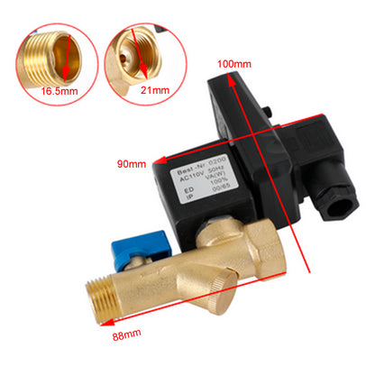 AC110V 1/2 Automatic Electronic Timed Air Compressor Auto Drain Valve