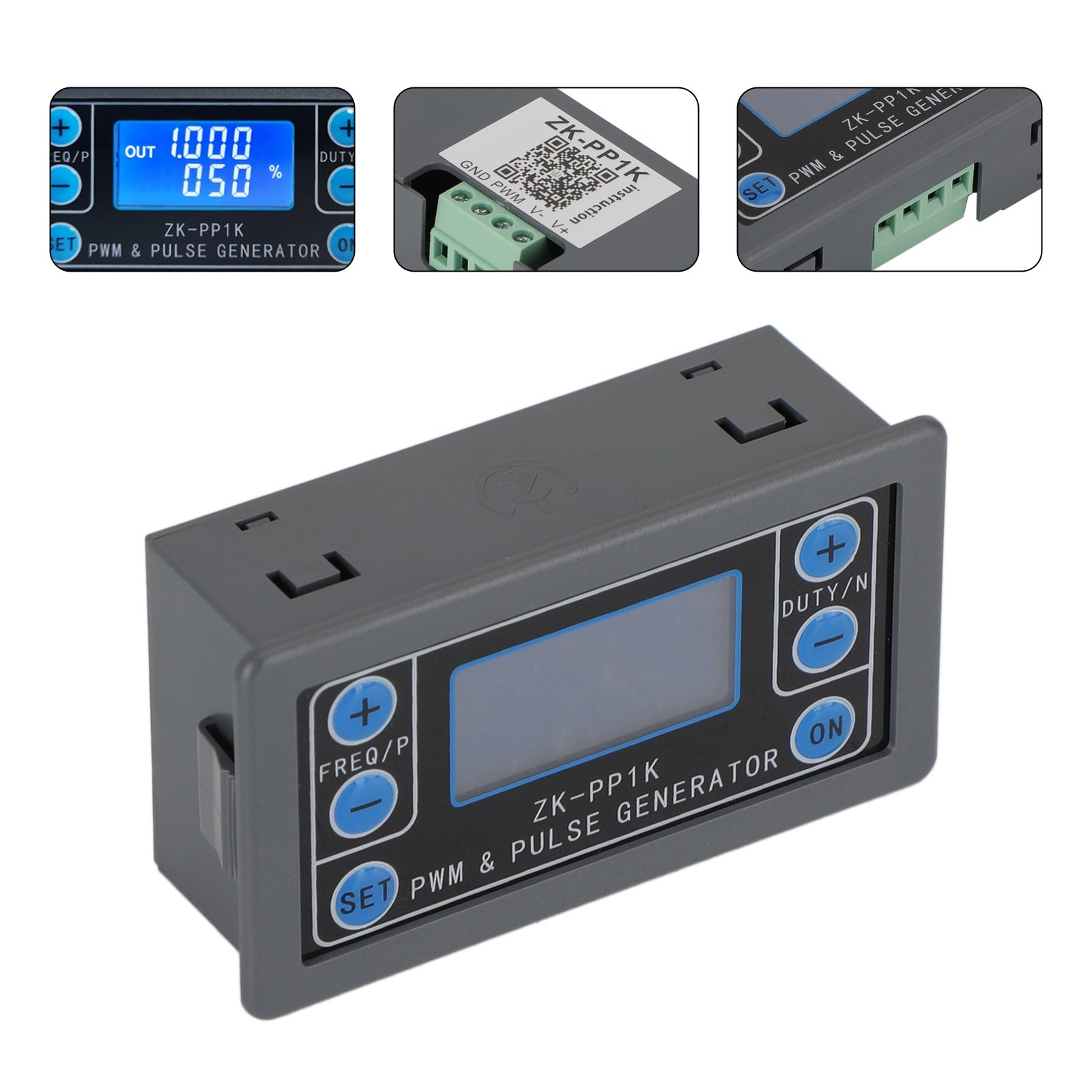 Adjustable PWM Signal Generator Module Pulse Frequency Duty Cycle Square Wave