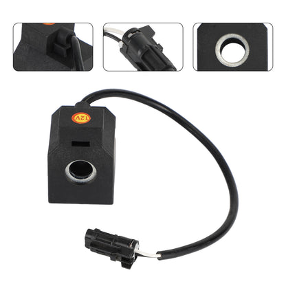 1Pcs 12V Dc Solenoid Valve Coil Fits Hyundai R55 Excavator Diggers Parts
