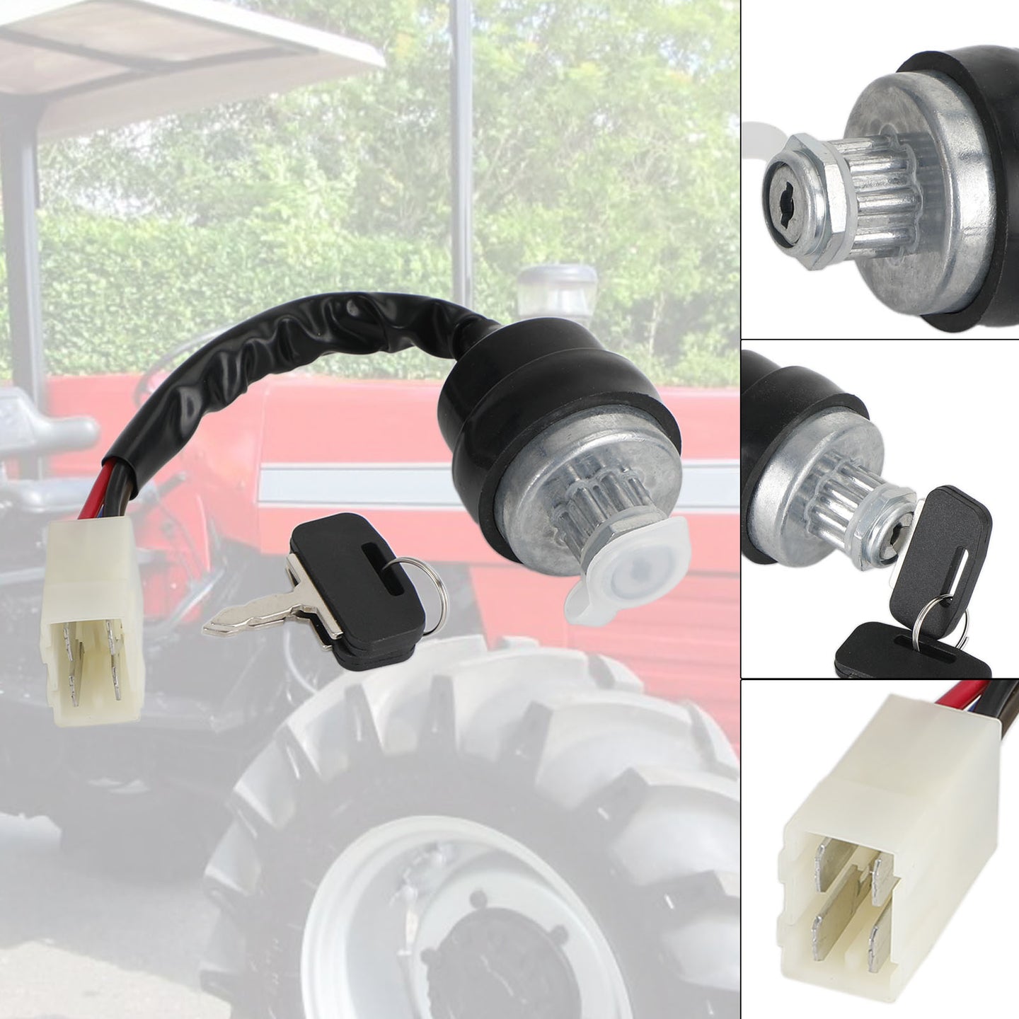 Ignition Switch W/2 Keys 3699692M92 Fits For Massy Ferguson Tractor Parts