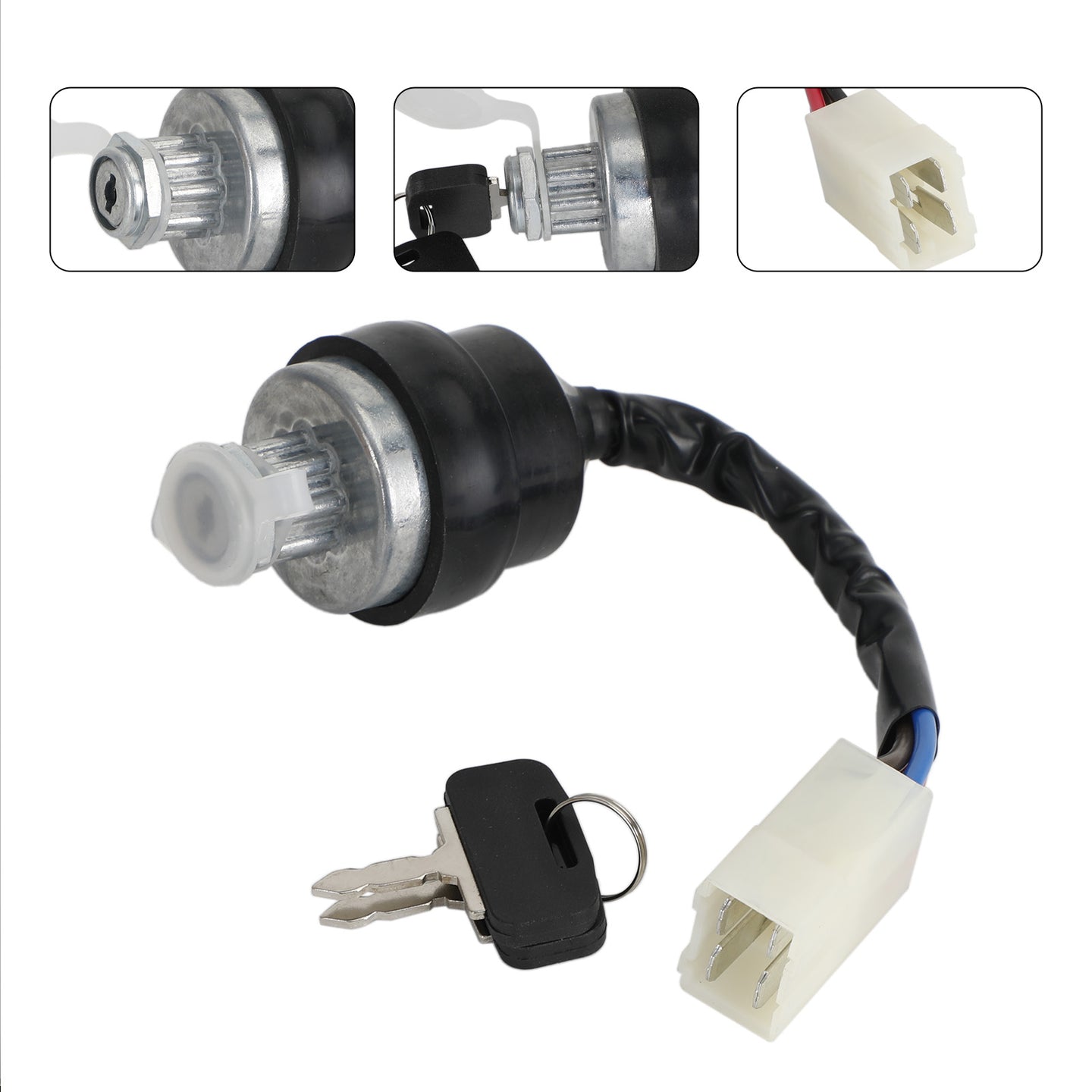 Ignition Switch W/2 Keys 3699692M92 Fits For Massy Ferguson Tractor Parts