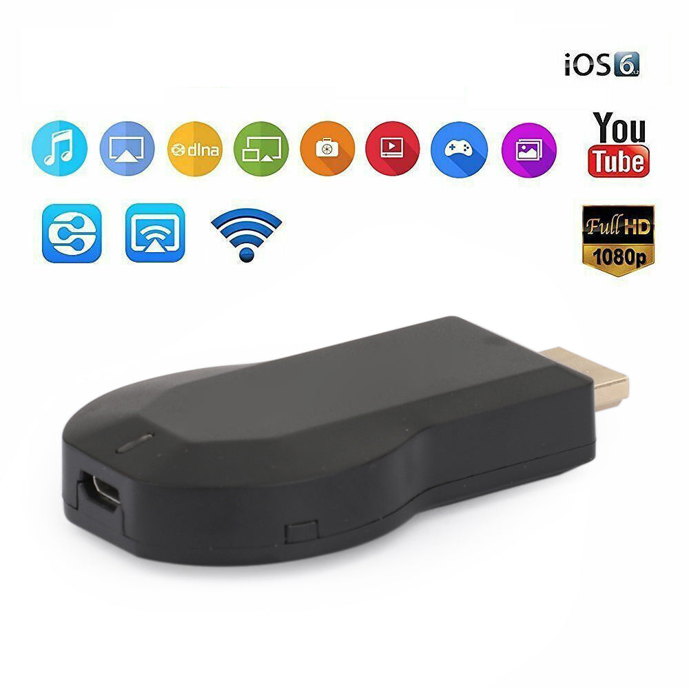M4 Plus 1080P WiFi Display Dongle, Wireless HDMI Adapter for TV, Supports Airplay & Miracast for iPhone, Android