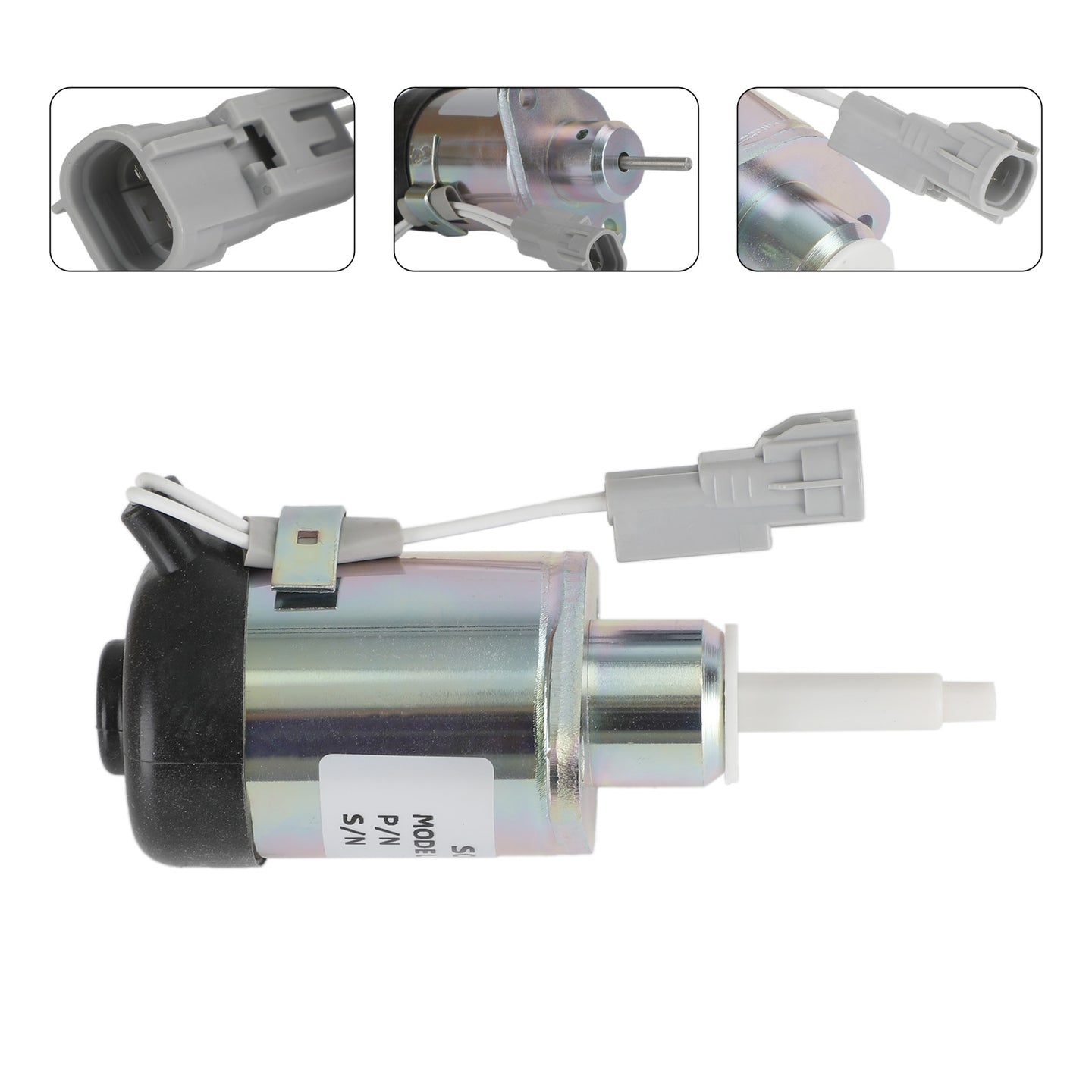 Fuel Shut Off Solenoid PS45CZ393 For Kubota V2607 V3307 Linde 1219 VOLVO55/80D
