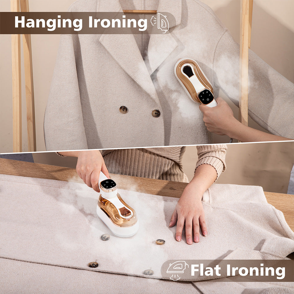 1200W Portable  LCD Steam Iron Machine Steamer Handheld Garment Clothes Ironing