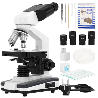 Binocular Compound Microscope For Adults Students 40X-2500X Magnification