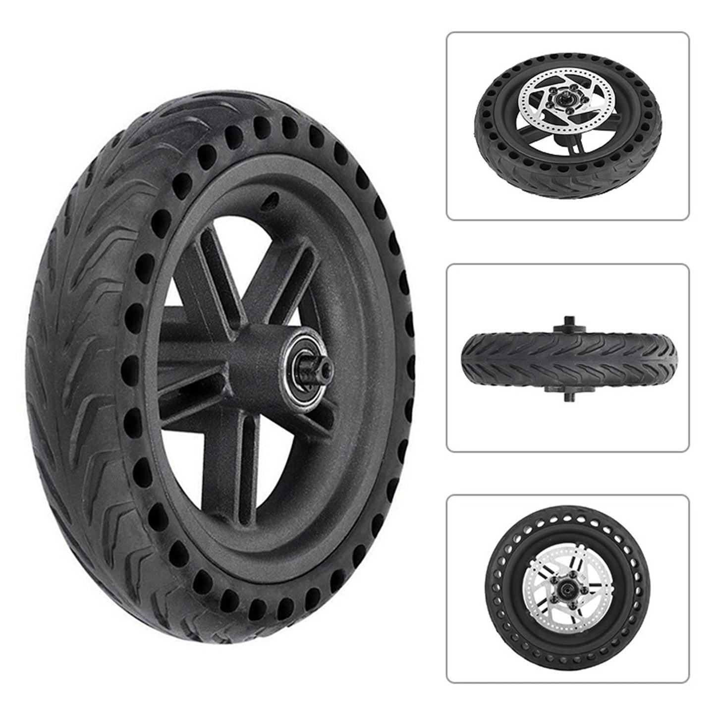 8.5 inch Honeycomb Runflat Rear Wheel+Hub+Disc Brake M365 PRO/PRO2