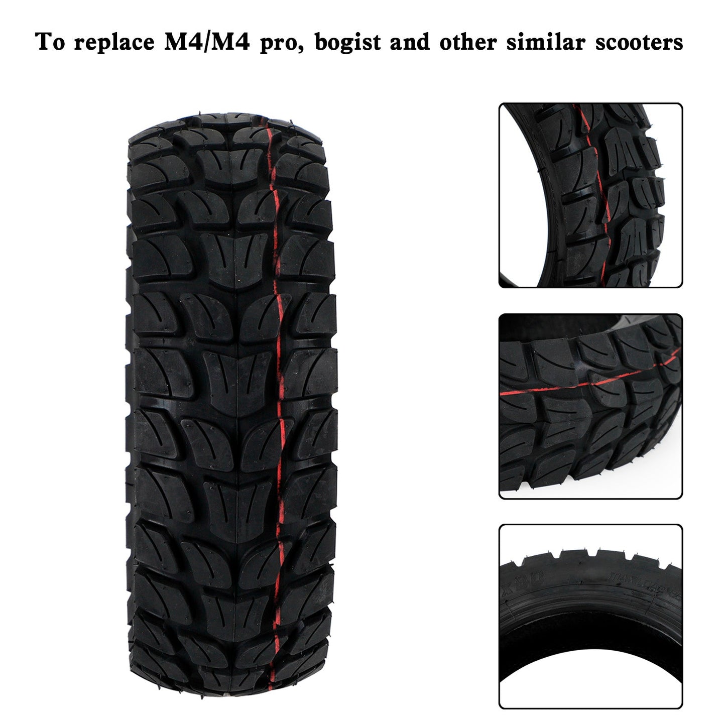 10x3 inch Off-Road Outer Tyre+Tube KUGOO M4 Zero etc 80/65-6 (Copy)