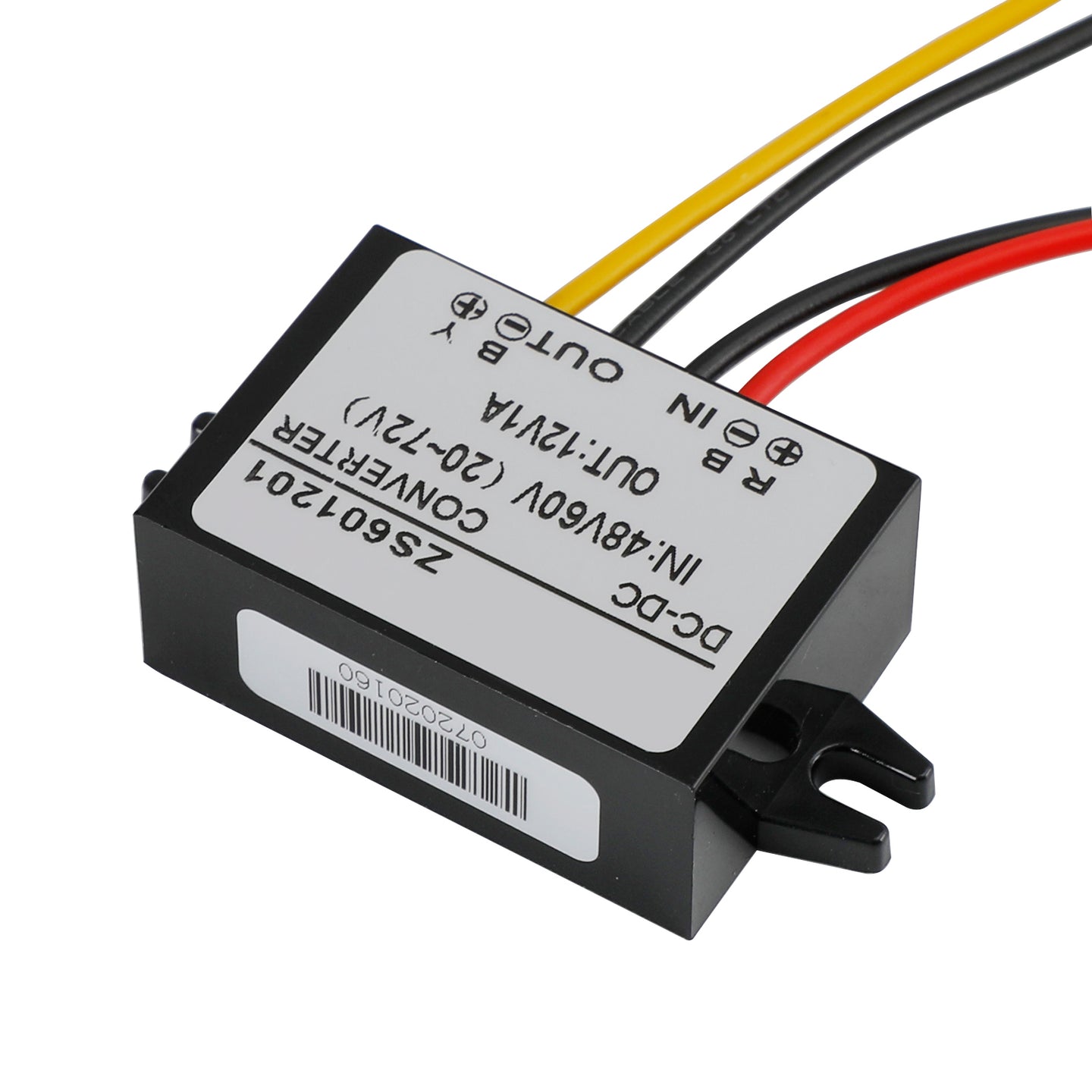 DC-DC Step Down Converter 20-72V to 12V 3A 36W, IP68 Waterproof Power Regulator for Golf Cart, Boat & Solar