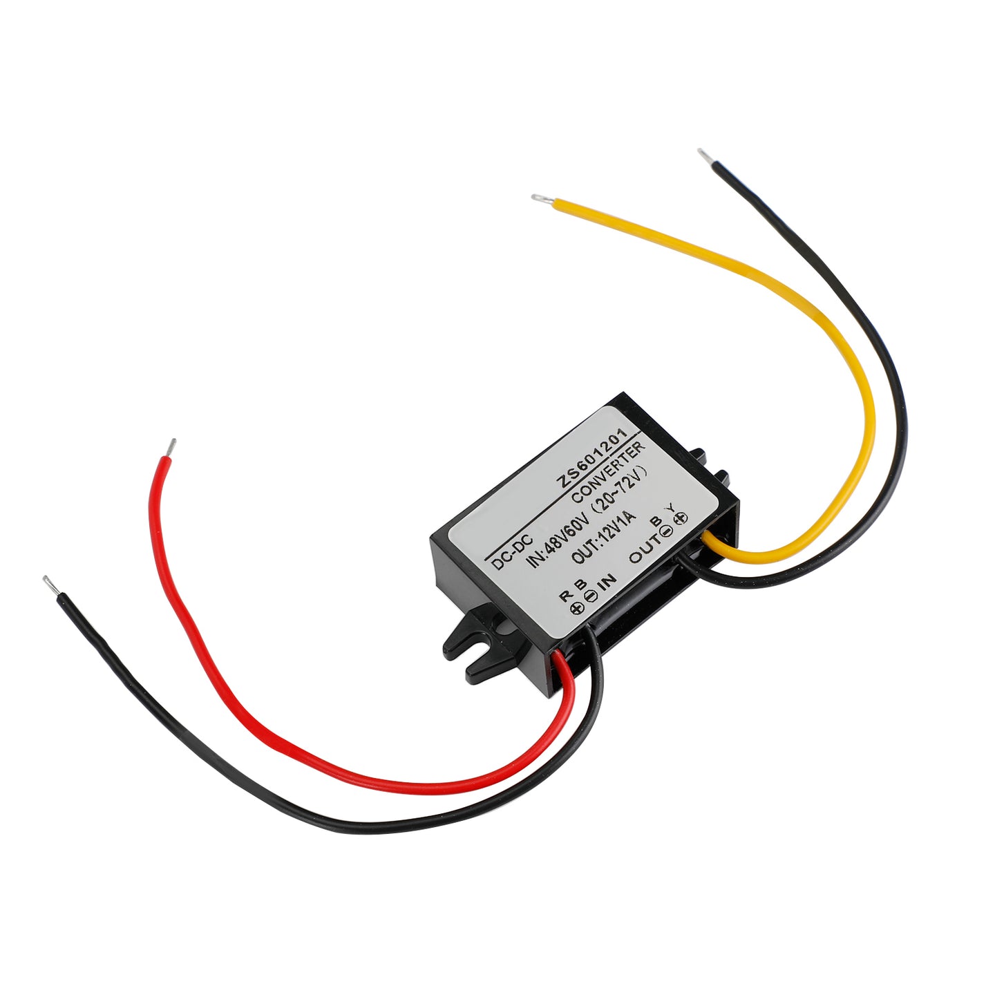 DC-DC Step Down Converter 20-72V to 12V 3A 36W, IP68 Waterproof Power Regulator for Golf Cart, Boat & Solar