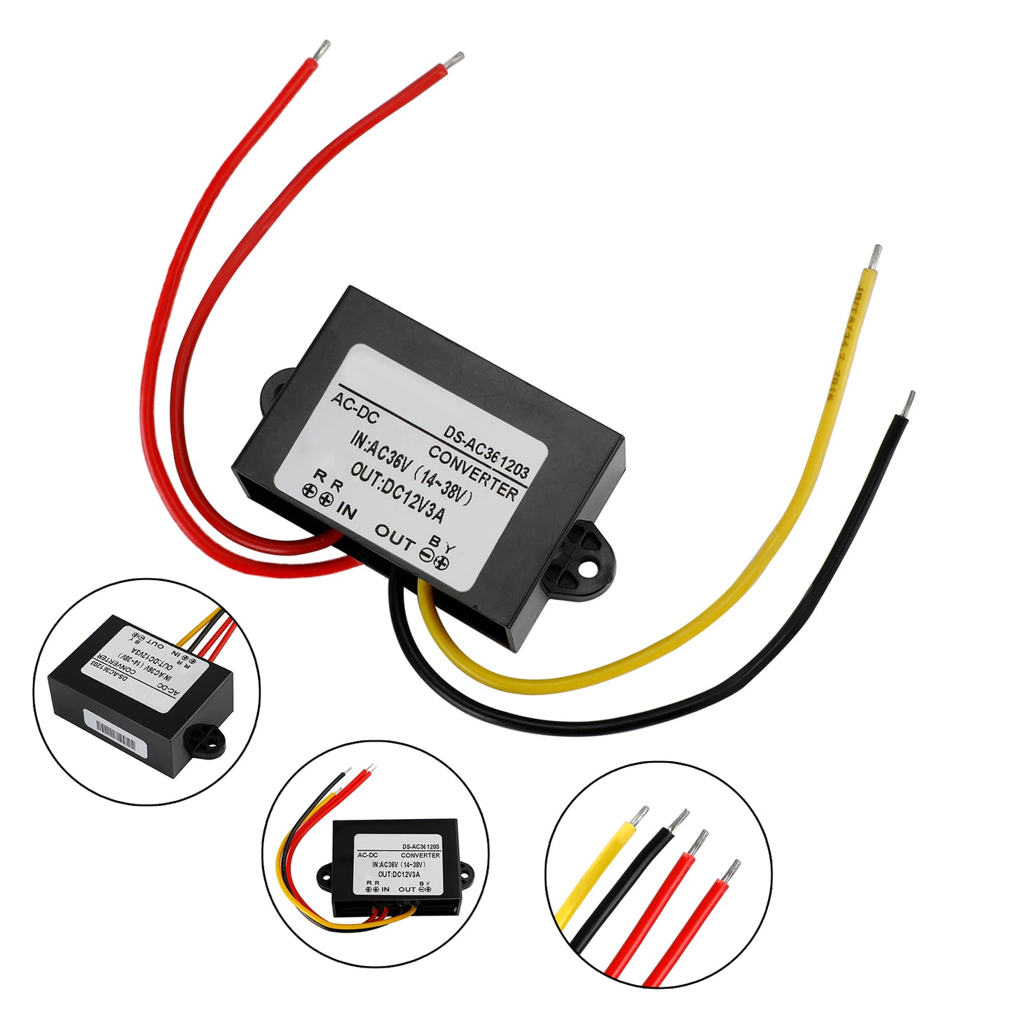 Waterproof AC-DC Converter AC 36V Step Down to DC12V Power Supply Module