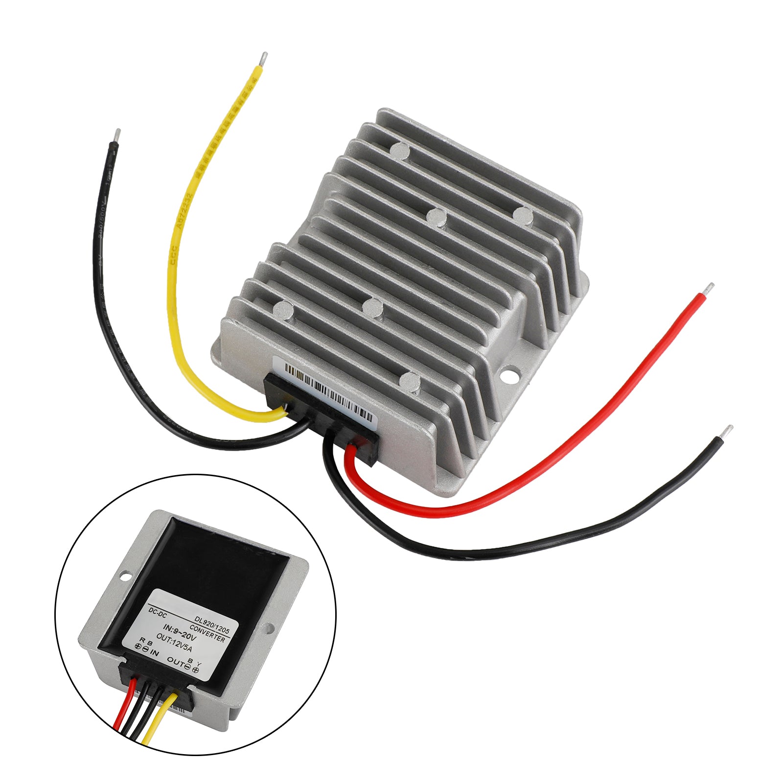 DC 9V-20V Converter To DC 12V 5A Boost Buck Power Module Voltage Regulator
