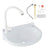 2-in-1 Outdoor Garden Water Fountain and Faucet No-Punch Bathroom Wash Basin