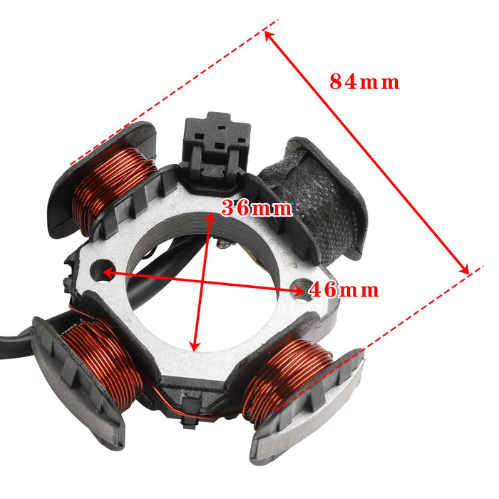 TGB Morini 50 D1E41QMB Quad ATV 2 Stroke Scooter 4 Coil Stator Magneto 84mm